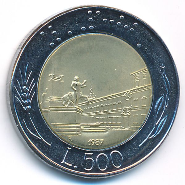 500 лир сколько рублей. Италия 500 лир 1987. Монета 500 лир 1889. Италия 500 лир, 1992 Росини. Итальянская монета 500 лир биметаллسعر.