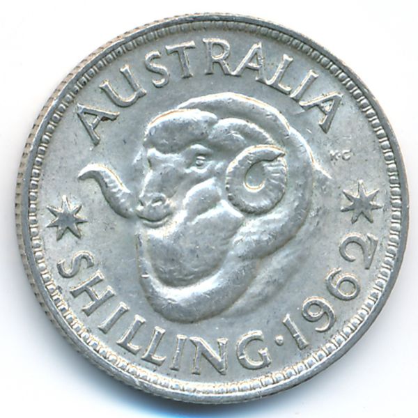 Австралия, 1 шиллинг (1962 г.)