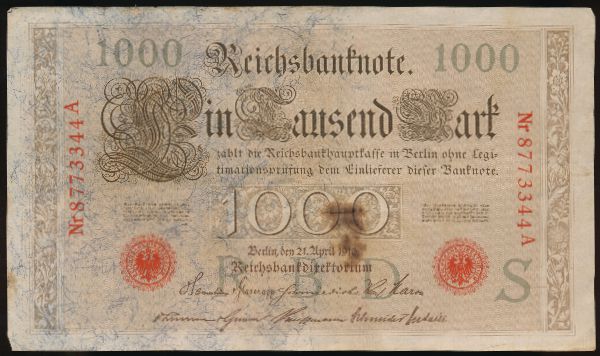 Берлин., 1000 марок (1910 г.)