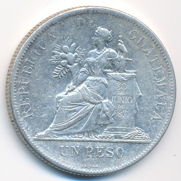 Гватемала, 1 песо (1894 г.)
