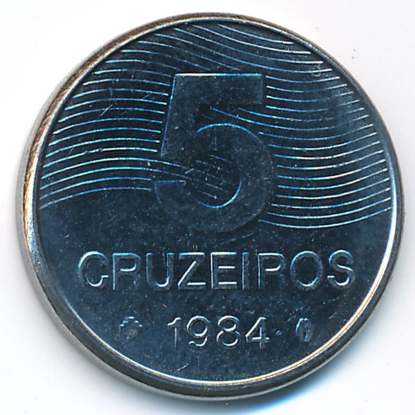 Бразилия, 5 крузейро (1984 г.)