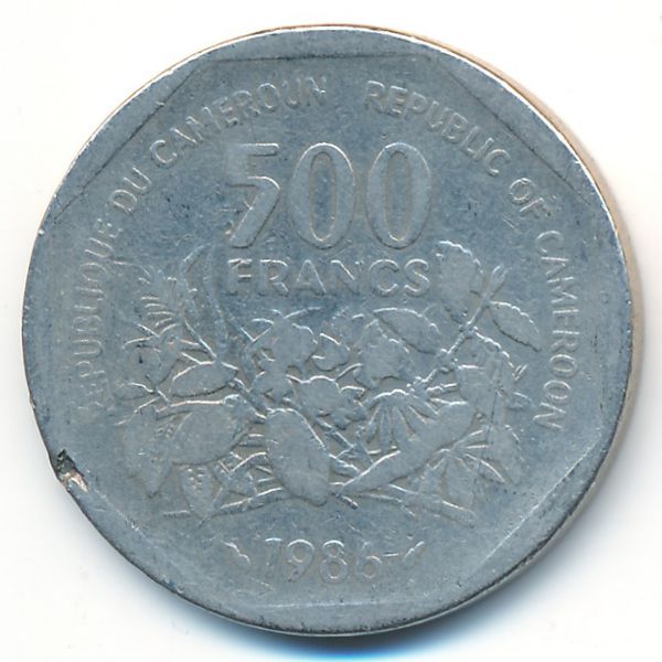 Камерун, 500 франков (1986 г.)
