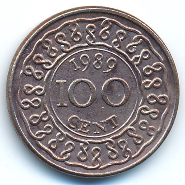 Суринам, 100 центов (1989 г.)