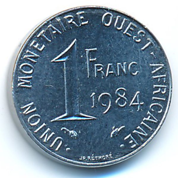 Западная Африка, 1 франк (1984 г.)