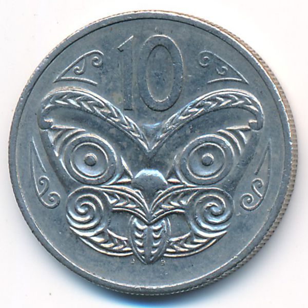 Новая Зеландия, 10 центов (1985 г.)