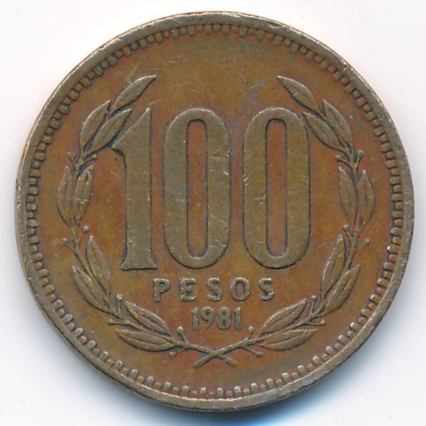 Чили, 100 песо (1981 г.)