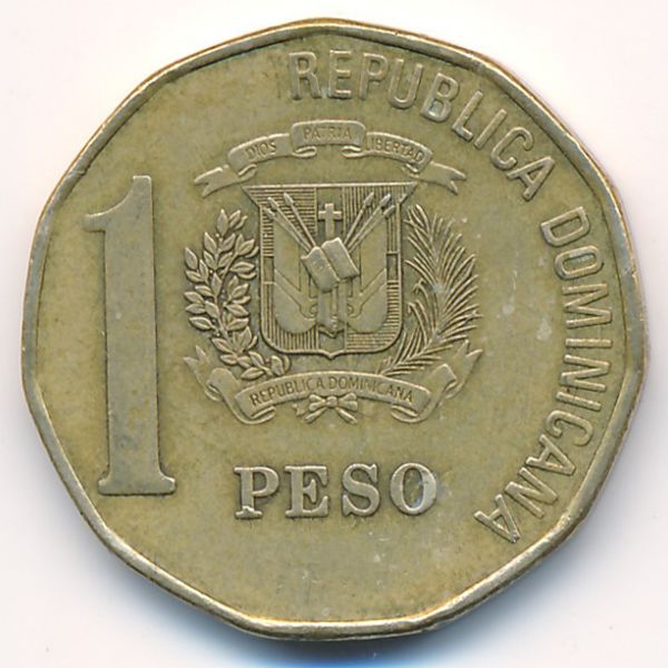 Доминиканская республика, 1 песо (1997 г.)