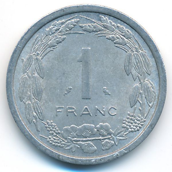Экваториальные Африканские Штаты, 1 франк (1971 г.)