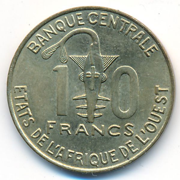Западная Африка, 10 франков (2004 г.)