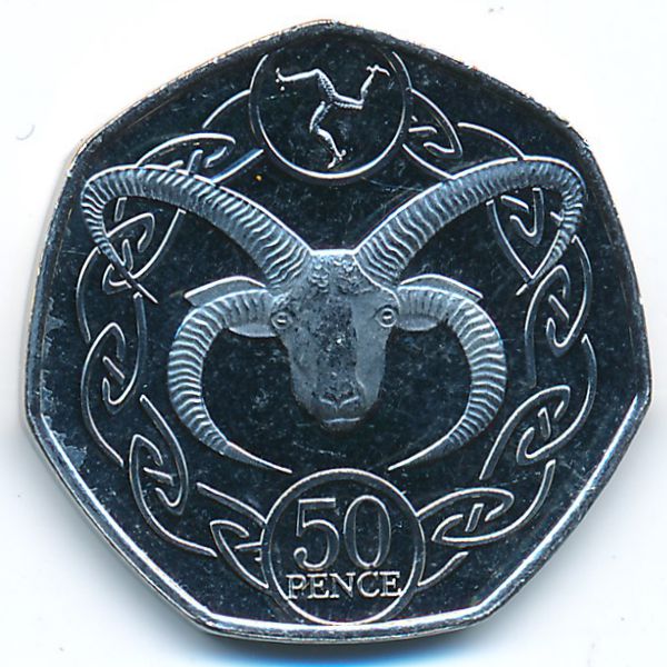 Остров Мэн, 50 пенсов (2020 г.)