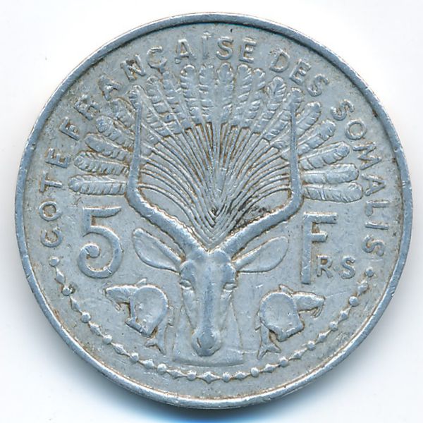 Французское Сомали, 5 франков (1948 г.)