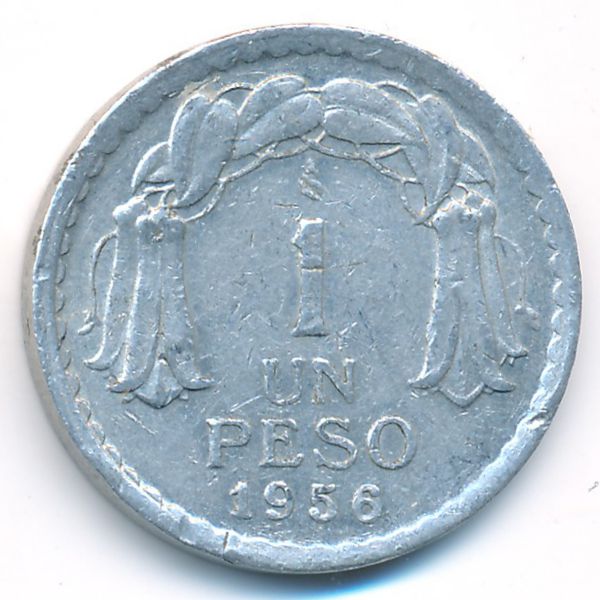 Чили, 1 песо (1956 г.)
