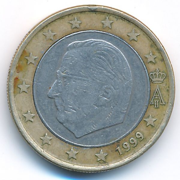 Бельгия, 1 евро (1999 г.)