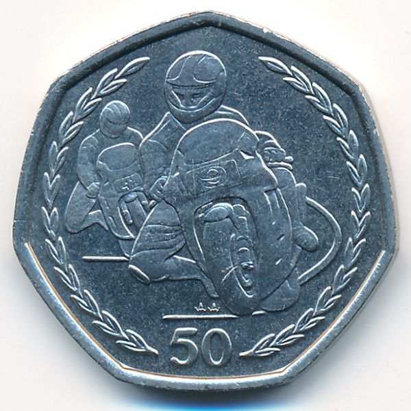 Остров Мэн, 50 пенсов (1997 г.)