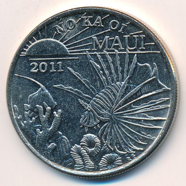 Гавайские острова., 2 доллара (2011 г.)