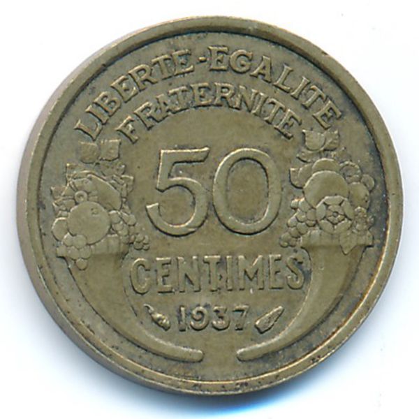 Франция, 50 сентим (1937 г.)