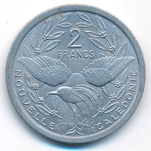New Caledonia, 2 francs, 1977