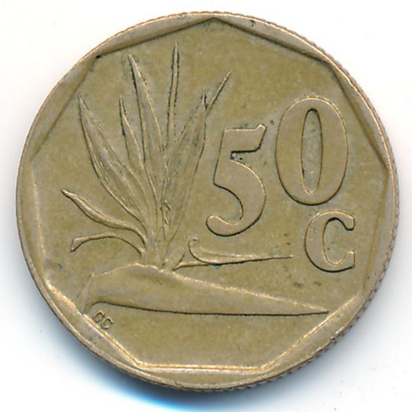 ЮАР, 50 центов (1992 г.)