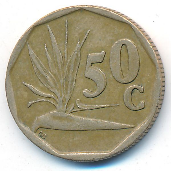 ЮАР, 50 центов (1992 г.)