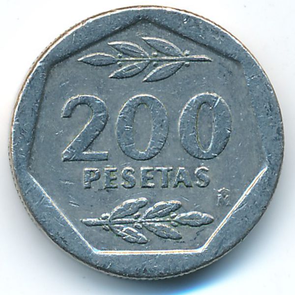 Испания, 200 песет (1986 г.)