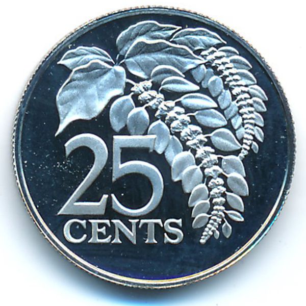 Тринидад и Тобаго, 25 центов (1974 г.)