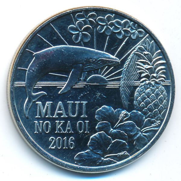 Гавайские острова., 2 доллара (2016 г.)
