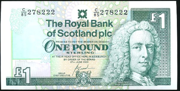 Шотландия, 1 фунт (2000 г.)