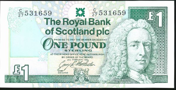 Шотландия, 1 фунт (1993 г.)