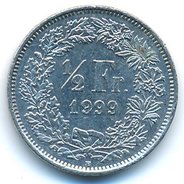 Швейцария, 1/2 франка (1999 г.)