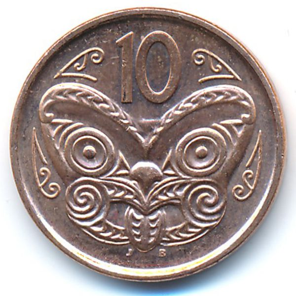 Новая Зеландия, 10 центов (2011 г.)