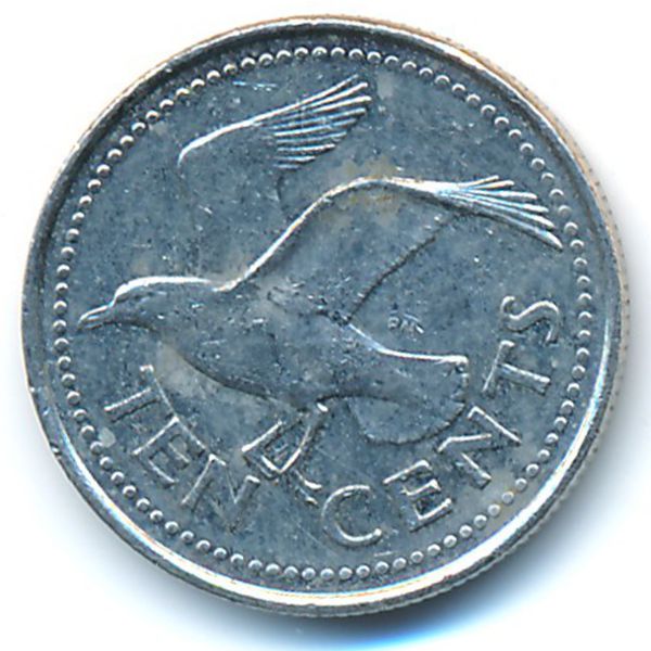 Барбадос, 10 центов (2005 г.)