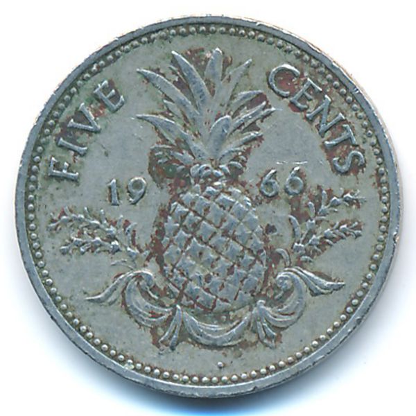 Багамские острова, 5 центов (1966 г.)