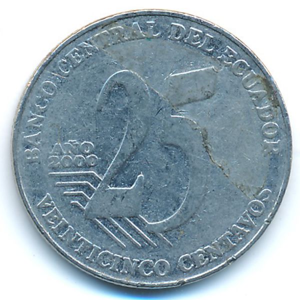 Эквадор, 25 сентаво (2000 г.)