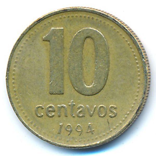 Аргентина, 10 сентаво (1994 г.)