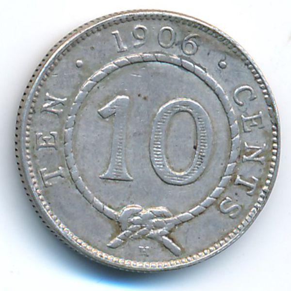Саравак, 10 центов (1906 г.)