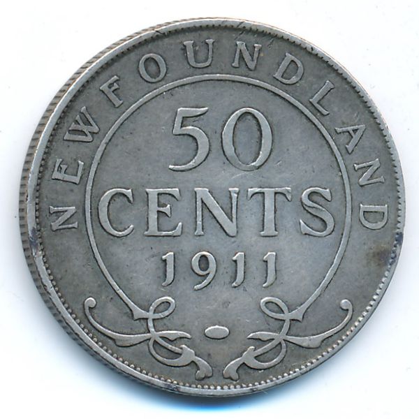 Ньюфаундленд, 50 центов (1911 г.)
