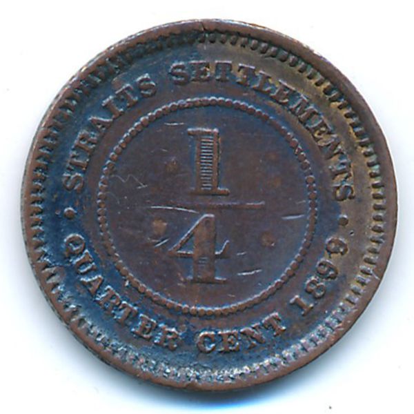 Стрейтс-Сетлментс, 1/4 цента (1899 г.)