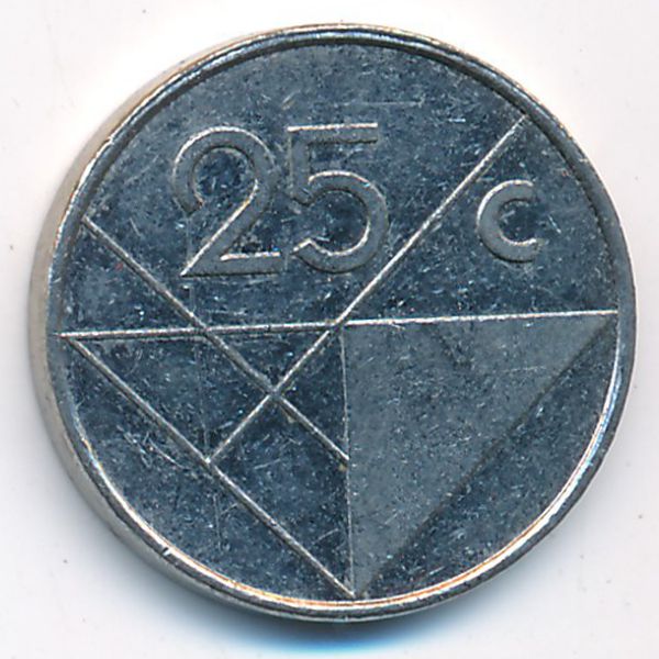 Аруба, 25 центов (1997 г.)