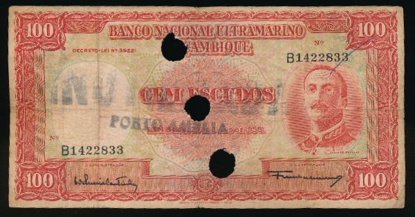 Мозамбик, 100 эскудо (1958 г.)