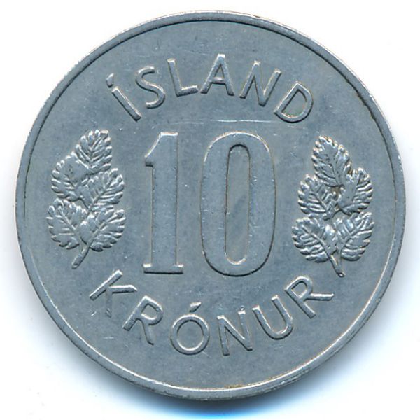 Исландия, 10 крон (1969 г.)