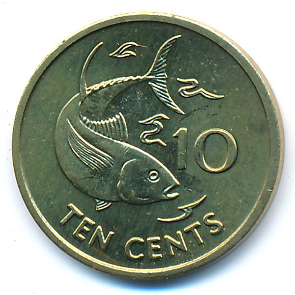 Сейшелы, 10 центов (1997 г.)