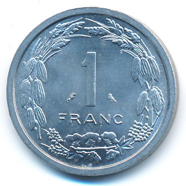 Экваториальные Африканские Штаты, 1 франк (1969 г.)