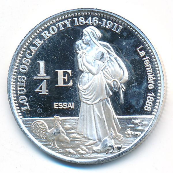 Реюньон, 1/4 евро (2004 г.)