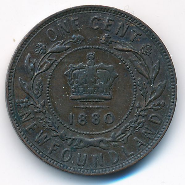 Ньюфаундленд, 1 цент (1880 г.)