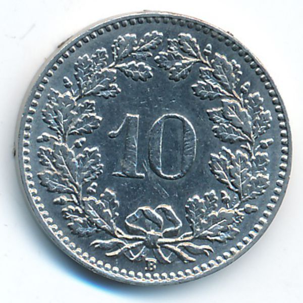 Швейцария, 10 раппенов (1933 г.)