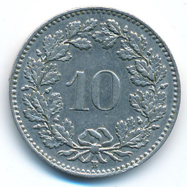 Швейцария, 10 раппенов (1954 г.)