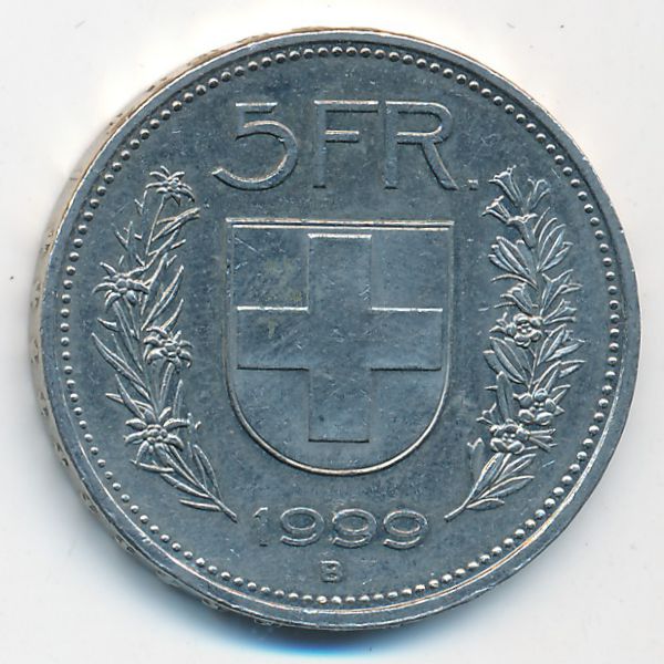 Швейцария, 5 франков (1999 г.)