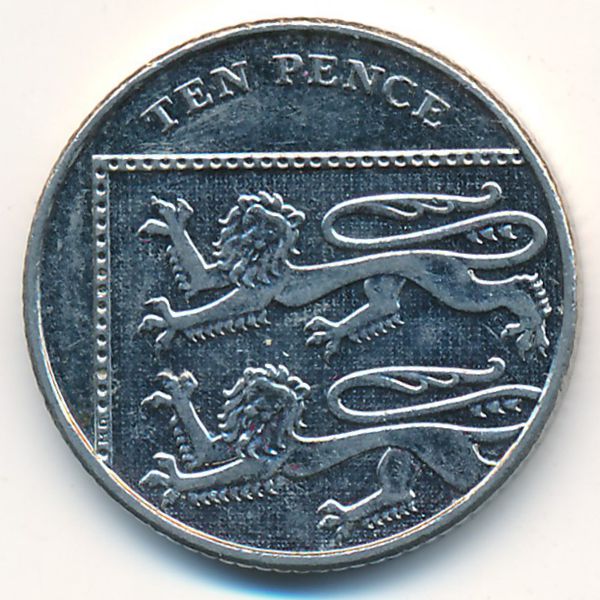 Великобритания, 10 пенсов (2013 г.)