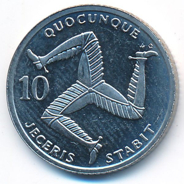 Остров Мэн, 10 пенсов (1992 г.)