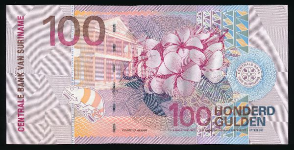 Суринам, 100 гульденов (2000 г.)